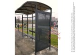 Statie Autobuz cu Bancheta si Caseta Afisaj si Reclame  SAT-1